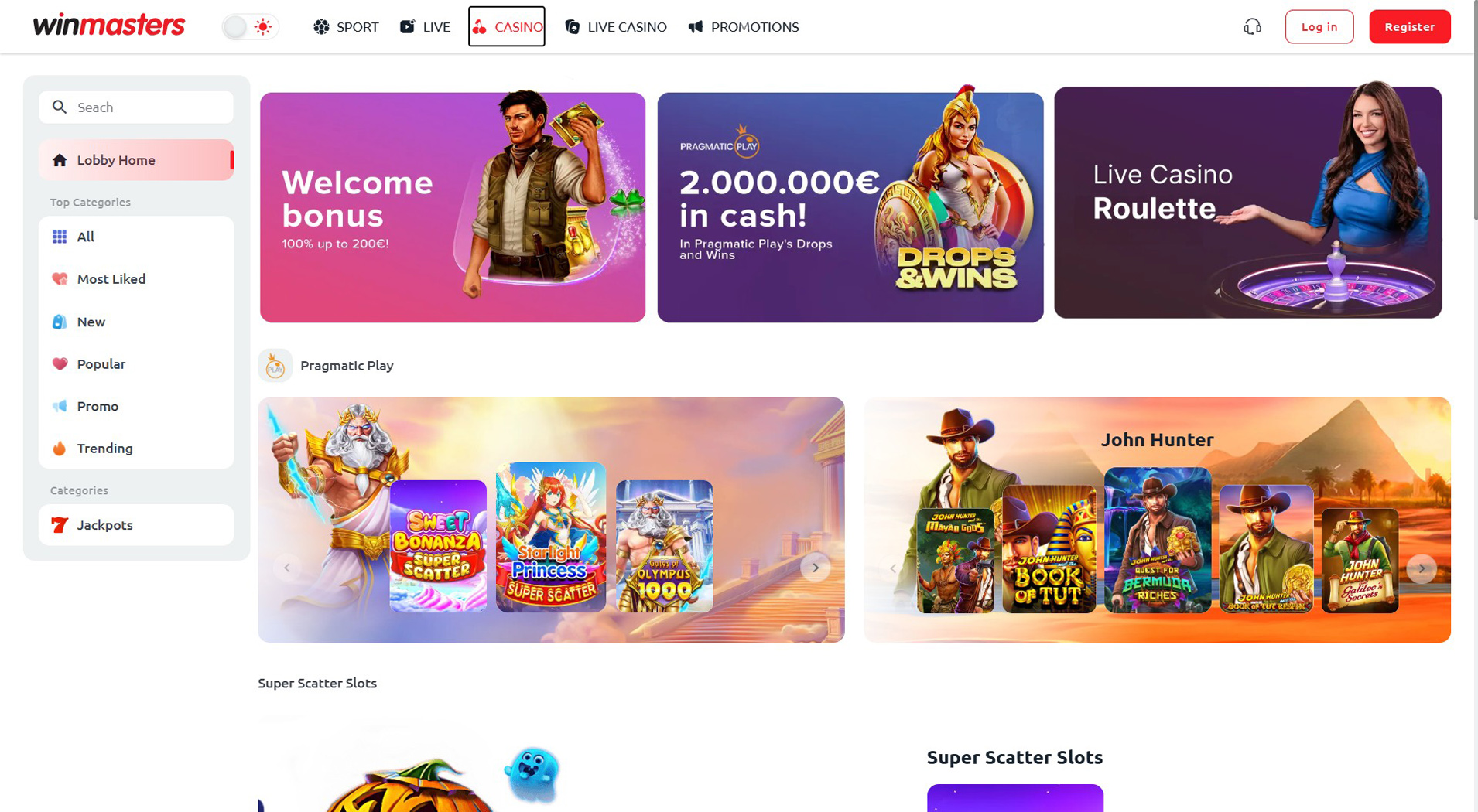 8. Winmasters Casino